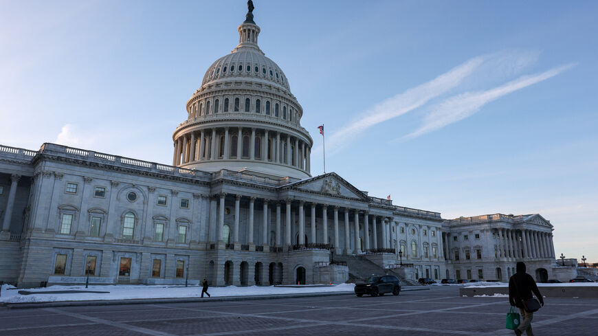 FILE PHOTO: The sun sets on the U.S. Capitol building, on Capitol Hill in Washington, D.C., U.S., January 30, 2026. REUTERS/Kylie Cooper/File Photo