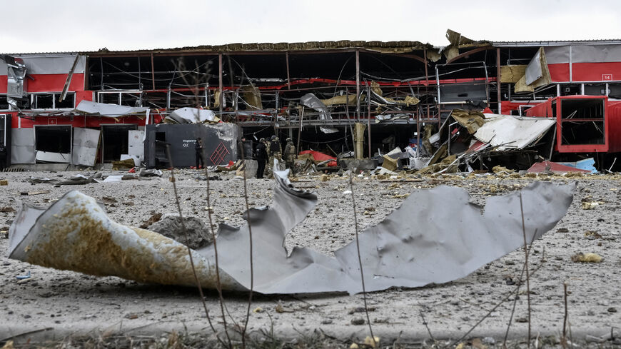 A postal distribution centre of Nova Post company hit by Russian missile, amid Russia's attack on Ukraine, in Zaporizhzhia, Ukraine March 17, 2026. REUTERS/Stringer