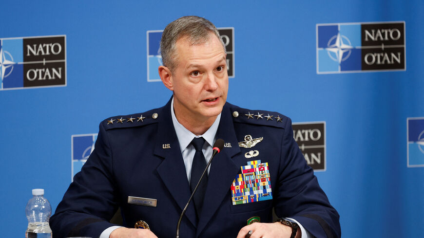FILE PHOTO: NATO Supreme Allied Commander Europe (SACEUR) U.S. Air Force General Alexus Grynkewich attends a joint news conference at NATO headquarters in Brussels, Belgium January 22, 2026. REUTERS/Geert Vanden Wijngaert/File Photo