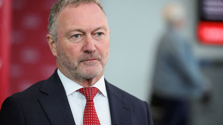 British Secretary of State for Housing, Communities and Local Government Steve Reed looks on, as he speaks to the press, on the first day of Britain's Labour Party's annual conference, in Liverpool, Britain, September 28, 2025. REUTERS/Phil Noble