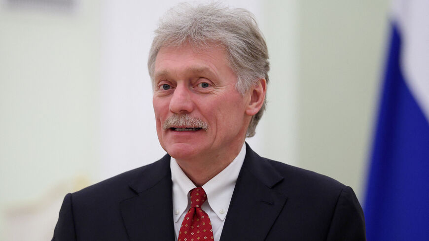 Kremlin spokesman Dmitry Peskov attends a meeting of Russian President Vladimir Putin with Palestinian President Mahmoud Abbas at the Kremlin in Moscow, Russia, January 22, 2026. REUTERS/Ramil Sitdikov/Pool