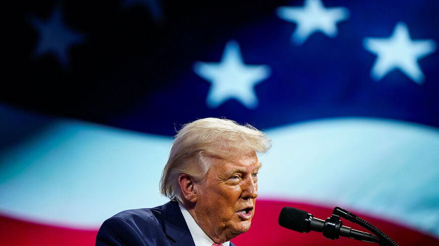 U.S. President Donald Trump delivers remarks at the Future Investment Initiative (FII) Institute's summit at the Faena Forum in Miami Beach, Florida, U.S., March 27, 2026. REUTERS/Elizabeth Frantz
