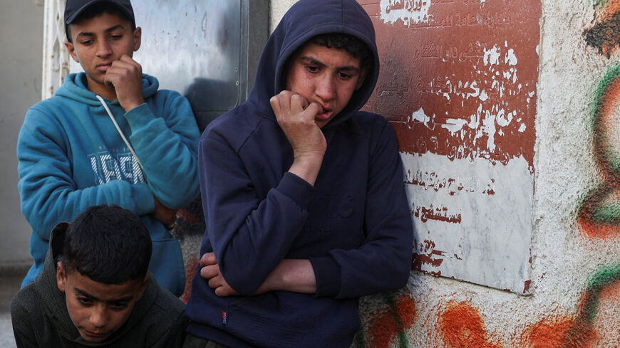 Mourners react during the funeral of Palestinians killed in an Israeli strike, according to medics, in Gaza City, March 28, 2026. REUTERS/Dawoud Abu Alkas