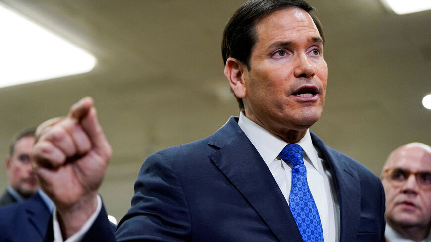 FILE PHOTO: U.S. Secretary of State Marco Rubio speaks to reporters, on the day of classified briefings for the full U.S. Senate and House of Representatives on the situation in Iran, on Capitol Hill in Washington, D.C., U.S., March 3, 2026. REUTERS/Elizabeth Frantz/File Photo