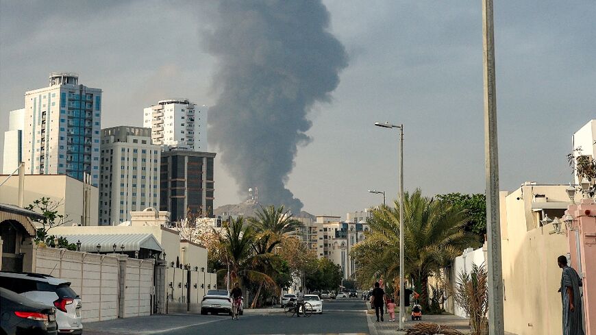 Smoke billows following an explosion in the Fujairah industrial zone in UAE on March 3, 2026