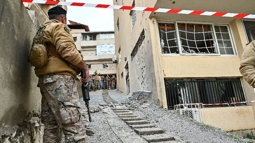 According to Lebanese authorities, fragments from a missile interception fell in the town of Sahel Alma, north of Beirut