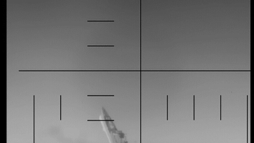 The Pentagon released what it said was periscope footage of a US Navy submarine sinking an Iranian warship