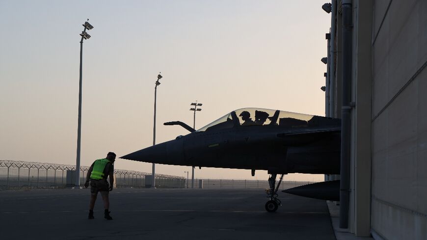 A French Rafale fighter jet takes off for an exercise at the Dhafra airbase in the United Arab Emirates in December
