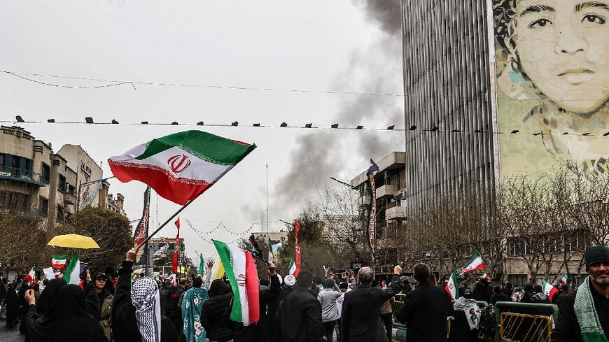 Iranians took to the streets in support of the government