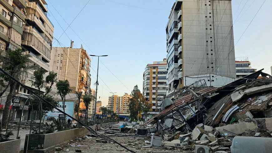 This picture shows the site of an overnight Israeli airstrike in Beirut's southern suburb of Haret Hreik neighborhood on March 24, 2026. An Israeli strike on Bshamoun, south of Beirut, killed two people on March 24, Lebanon's health ministry said, while strikes on the capital's southern suburbs continued throughout the night. (Photo by AFP via Getty Images) /