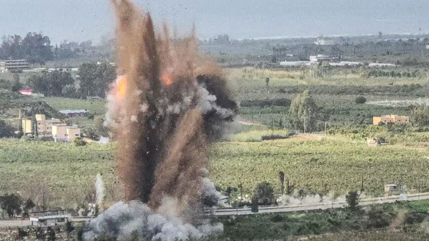 An Israeli airstrike blows up a key bridge in southern Lebanon