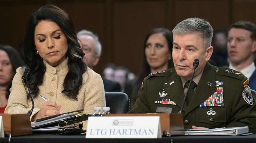 Director of National Intelligence Tulsi Gabbard and Acting Commander of US Cyber Command William Hartman testify before the Senate intelligence committee