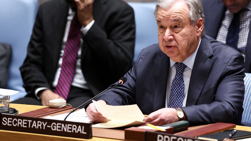 UN Secretary-General Antonio Guterres said the conflict in the Middle East is causing tremendous suffering and harm to civilians throughout the region