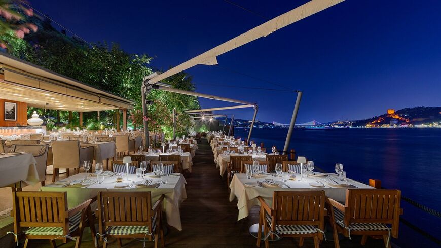 Lacivert, which means dark blue in Turkish, at dusk. (Photo courtesy of Lacivert)