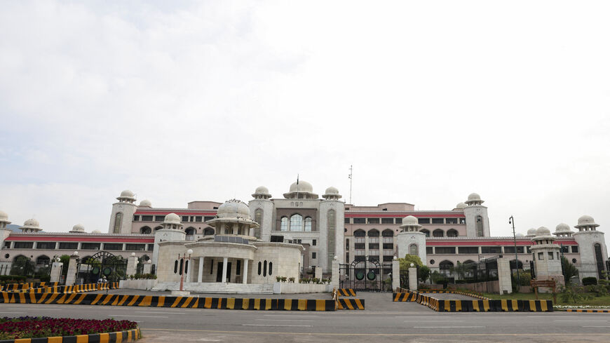 The Prime Minister's House building, as delegations from the United States and Iran are expected to hold high-stakes talks, in Islamabad, Pakistan, April 11, 2026. REUTERS/Akhtar Soomro