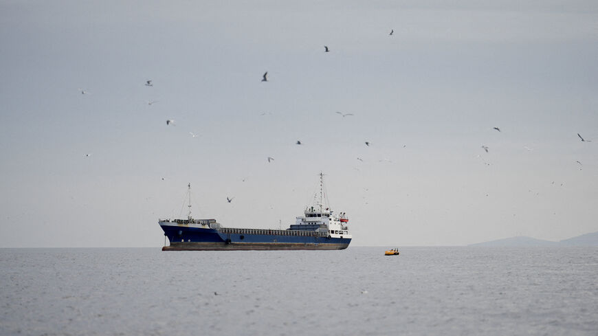 A vessel at the Strait of Hormuz, off the coast of Oman’s Musandam province. REUTERS