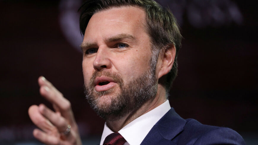 U.S. Vice President JD Vance speaks at This is the Turning Point Tour at the University of Georgia in Athens, Georgia, U.S., April 14, 2026. REUTERS/Alyssa Pointer