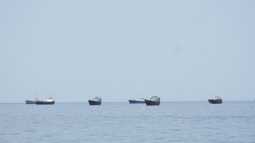 Ships and boats in the Strait of Hormuz, Musandam, Oman, April 24, 2026. REUTERS
