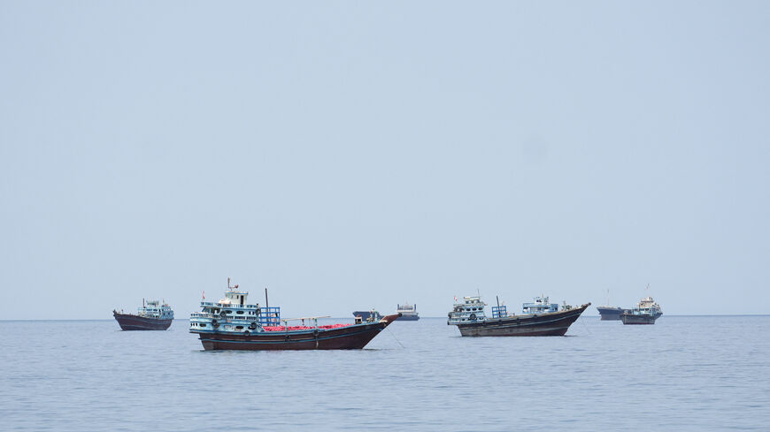 Ships and boats in the Strait of Hormuz, Musandam, Oman, April 24, 2026. REUTERS