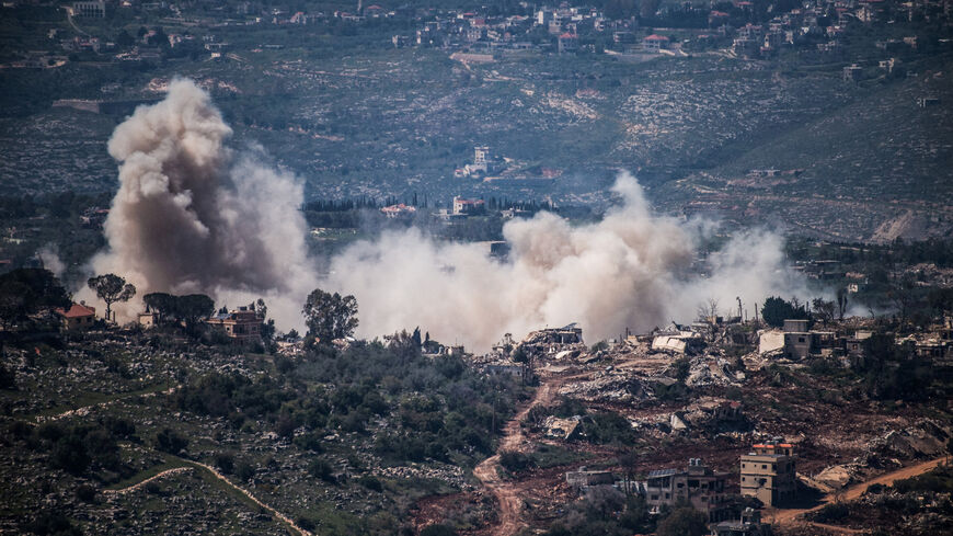 Smoke rises from a village in southern Lebanon as the Israeli army operates in it as seen from the Israeli side of the border, April 23, 2026 REUTERS/Gil Eliyahu/File Photo