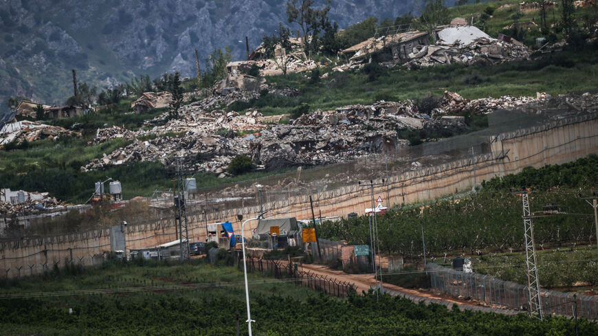 A crossing point and destruction in the Lebanese village, Kfar Kila, as seen from the Israeli side of the Israel-Lebanon border in northern Israel April 28, 2026. REUTERS/Shir Torem