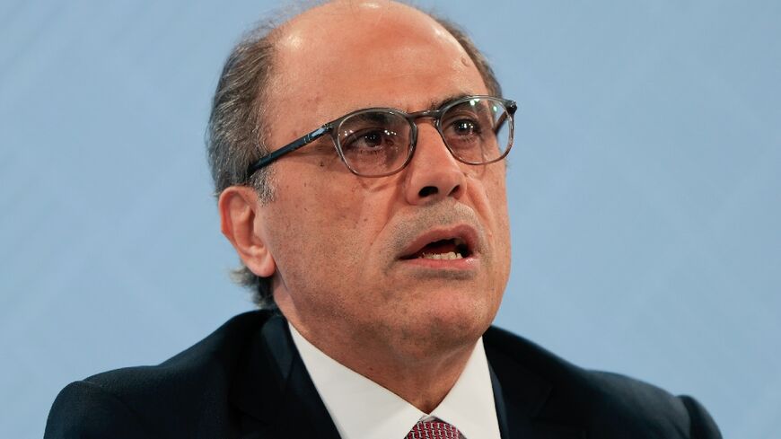 Jihad Azour, Director of the IMF Middle East and Central Asia Department, at a press briefing in Washington