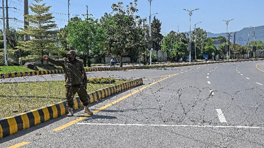 Security in Pakistan's capital Islamabad was being visibly stepped up ahead of peace talks between the United States and Iran to end the Middle East war in the coming days