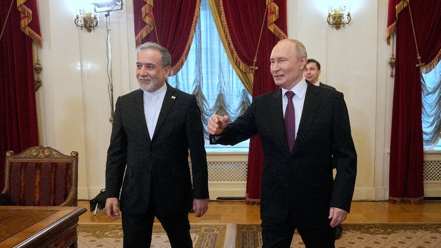 Iranian Foreign Minister Abbas Araghchi met Russian President Vladimir Putin in Saint Petersburg
