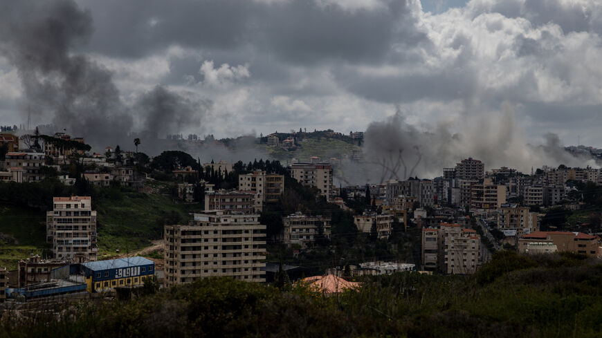 NABATIEH, LEBANON - APRIL 08: Smoke rises from an Israeli airstrike in the city center on April 08, 2026 in Nabatieh, Lebanon. Israel has stepped-up its attacks on Lebanon following President Donald Trump's announcement of a two-week ceasefire agreement between the US and Iran, conditional on shipping being allowed to resume through the Strait of Hormuz. Israel says it will observe the ceasefire with Iran but insists Lebanon was not included in the deal, and has since launched the "largest coordinated strik