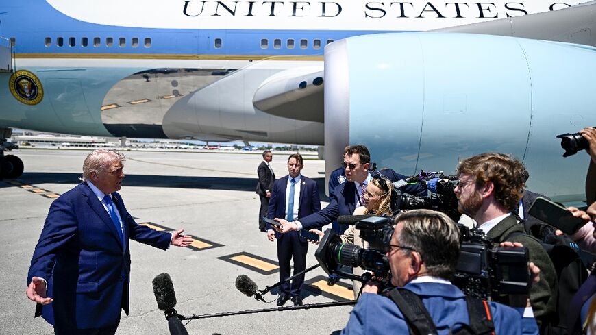 US President Donald Trump says he scrapped a trip by his envoys to attend peace talks with Iran because he was unimpressed with Tehran's negotiating position