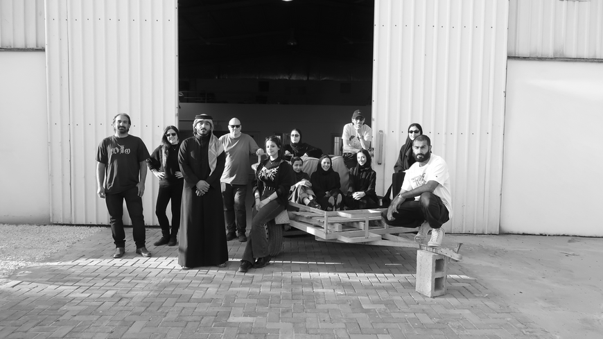 The GubGub Studios team in the Industrial Area, Doha, March 2025. (Courtesy of Gubgub Studios)
