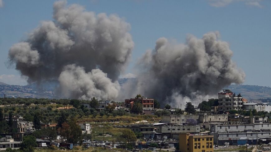 An Israeli strike on Nabatieh in  south Lebanon on Sunday