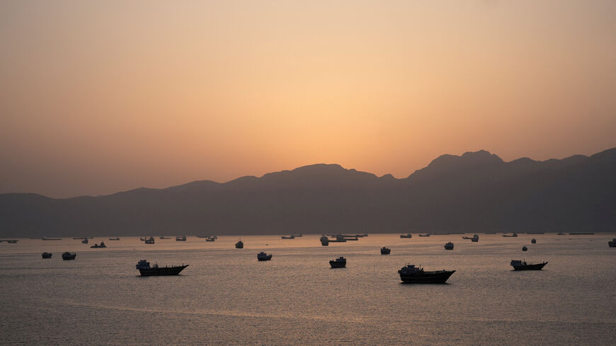 Ships and boats in the Strait of Hormuz, Musandam, Oman, May 1, 2026. REUTERS/Stringer