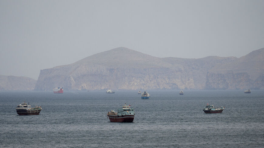 Ships and boats in the Strait of Hormuz, Musandam, Oman, April 22, 2026. REUTERS/Stringer