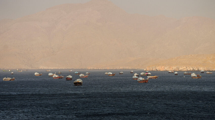FILE PHOTO: Vessels in the Strait of Hormuz, Musandam, Oman, May 15, 2026. REUTERS/File Photo