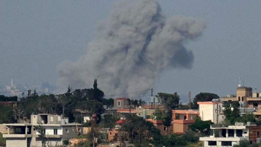 Smoke rising from Israeli airstrikes on the southern Lebanese village of Zawtar al-Sharqiyah, on May 3, 2026