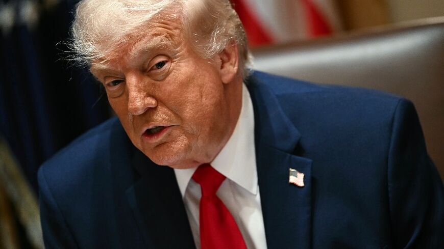 US President Donald Trump speaks during a cabinet meeting at the White House on May 27, 2026