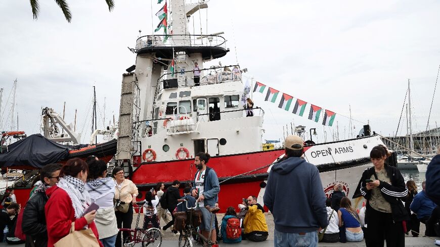 The flotilla comprising more than 50 vessels set sail in recent weeks from Marseille in France, Barcelona in Spain and Syracuse in Italy