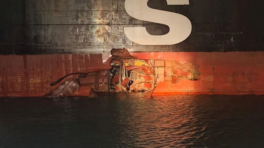 Damage on the Sariska V vessel in the Persian Gulf after MSC, the world's largest shipping group, said the vessel was struck by two projectiles in Iraq's Umm Qasr port, in this handout image released June 2, 2026. IRAQI PORTS COMPANY MEDIA/Handout via REUTERS.