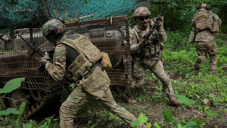 Service members of the 13th Operative Purpose Brigade 'Khartiia' of the National Guard of Ukraine attend an exercise between combat missions, amid Russia's attack on Ukraine, in Kharkiv region, Ukraine May 29, 2026. REUTERS/Vyacheslav Madiyevskyy
