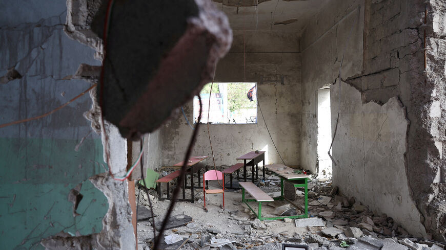 The Minab school damaged by a strike on February 28, in Minab, Iran, May 21, 2026. Majid Asgaripour/WANA (West Asia News Agency) via REUTERS