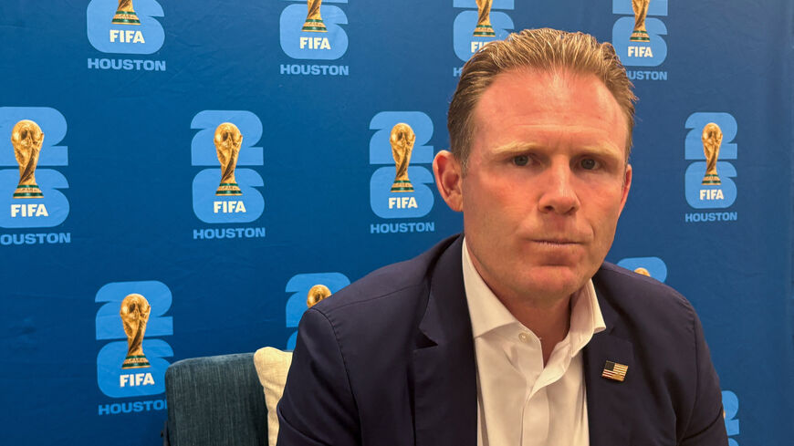 Andrew Giuliani, Executive Director of the White House Task Force for the FIFA World Cup 2026, at the FIFA Fan Festival in Houston, Texas, U.S.,  June 20, 2026. Picture taken with a mobile phone. REUTERS/Nick Said