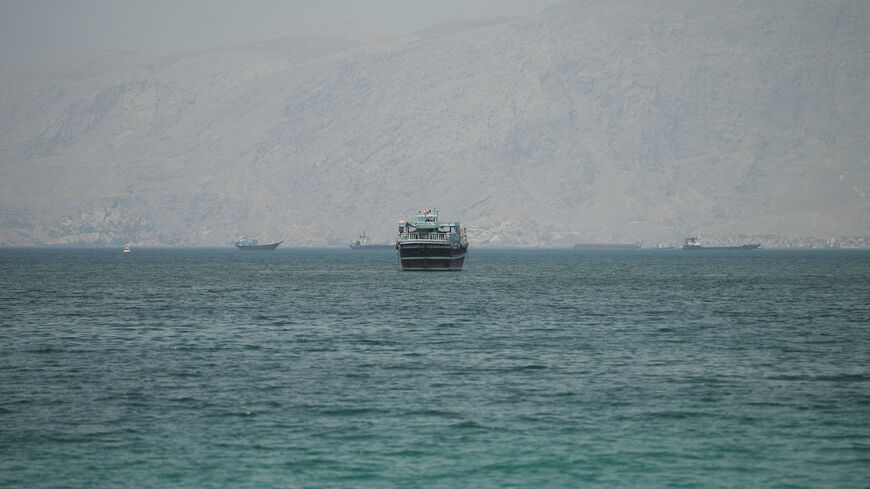 Vessels at the Strait of Hormuz, as seen from Musandam, Oman, June 22, 2026. REUTERS/Stringer