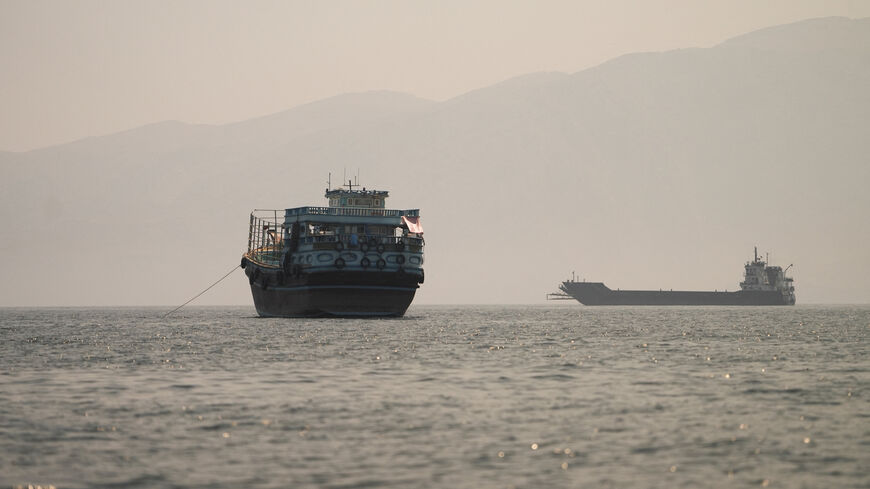 Vessels at the Strait of Hormuz, as seen from Musandam, Oman, June 22, 2026. REUTERS/Stringer