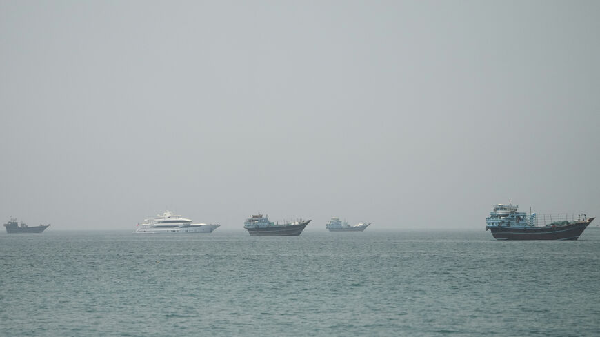 Vessels at the Strait of Hormuz, as seen from Musandam, Oman, June 24, 2026. REUTERS/Stringer