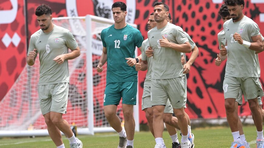Around half of Iran's World Cup squad took poafrt in an open practice session at their Tijuana training camp