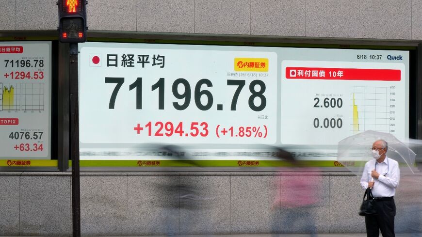 Japan's Nikkei index finished above 71,000 points for the first time 
