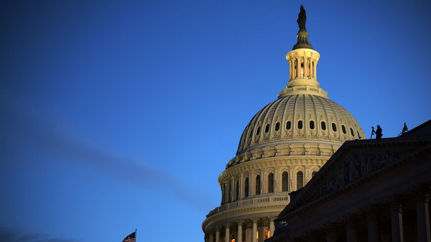 Snipers set up their positions above of the US Capitol on Feb. 24, 2026 in Washington, DC. 