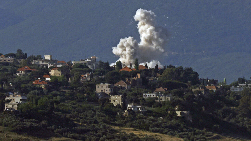 Smoke rises following Israeli bombardment in southern Lebanon as seen from a position across the border in the Upper Galilee in northern Israel on May 31, 2026. 