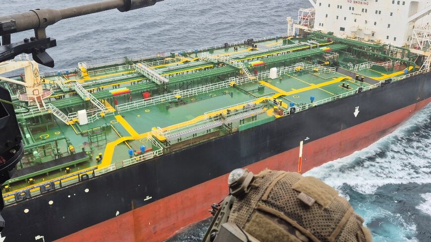 France and its allies have detained a Russian-linked oil tanker in the Atlantic over the weekend